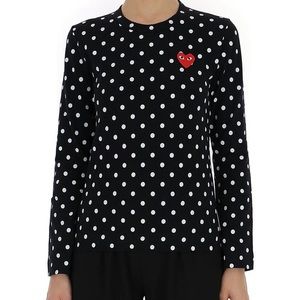 Comme Des Garçons PLAY polkadot t-shirt